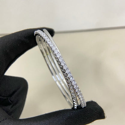 [Amore]ETINCELLE HALF-PAVED DIAMOND BRACELET