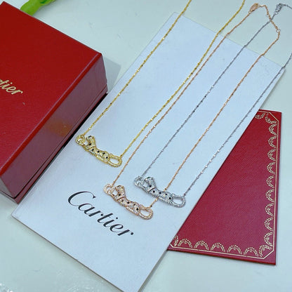 [Amore]PANTHERE PAVED DIAMOND NECKLACE