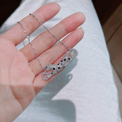 [Amore]PANTHERE PAVED DIAMOND NECKLACE