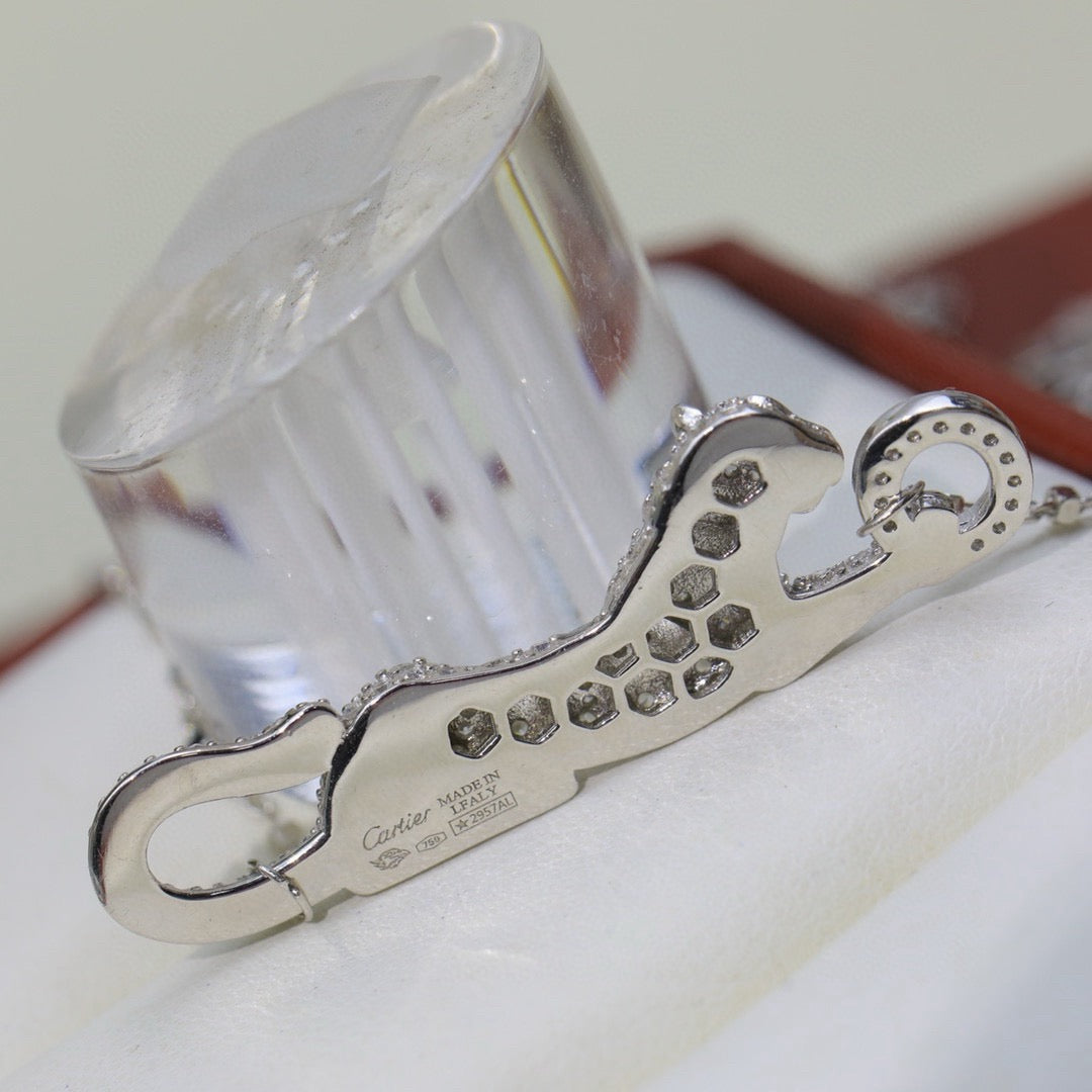 [Amore]PANTHERE PAVED DIAMOND NECKLACE