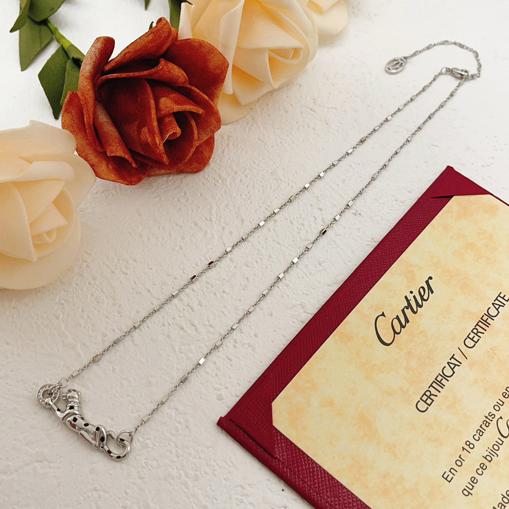 [Amore]PANTHERE FULL DIAMOND NECKLACE