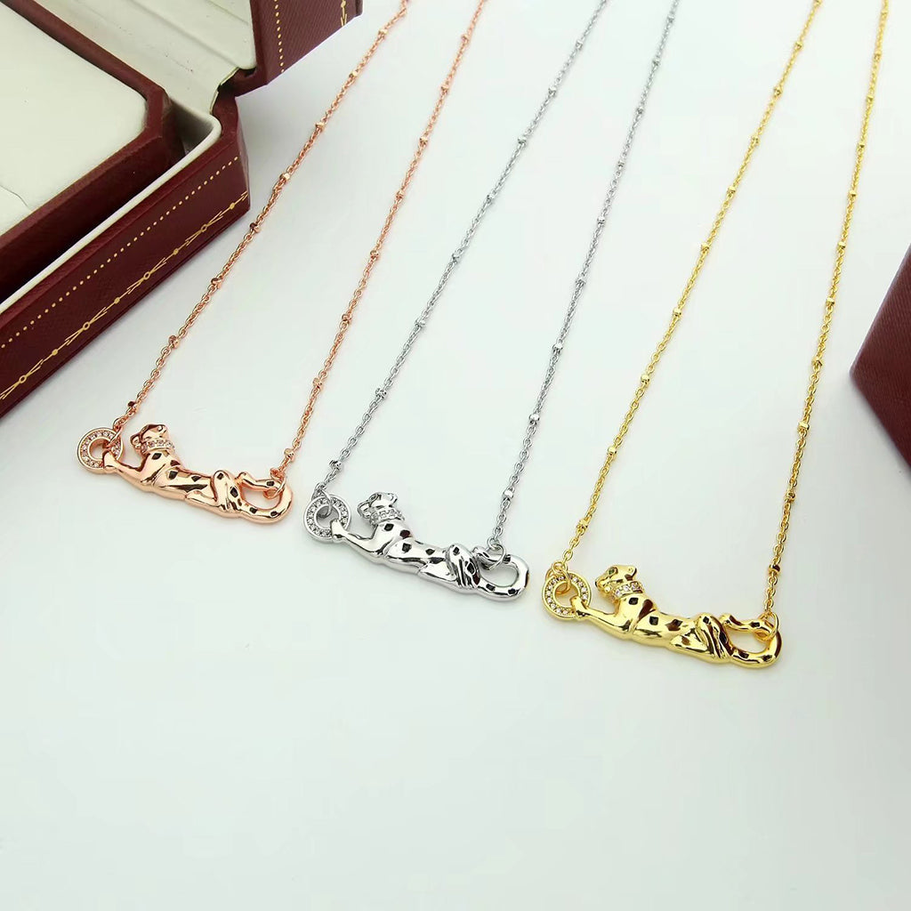 [Amore]PANTHERE FULL DIAMOND NECKLACE