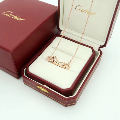 [Amore]PANTHERE FULL DIAMOND NECKLACE