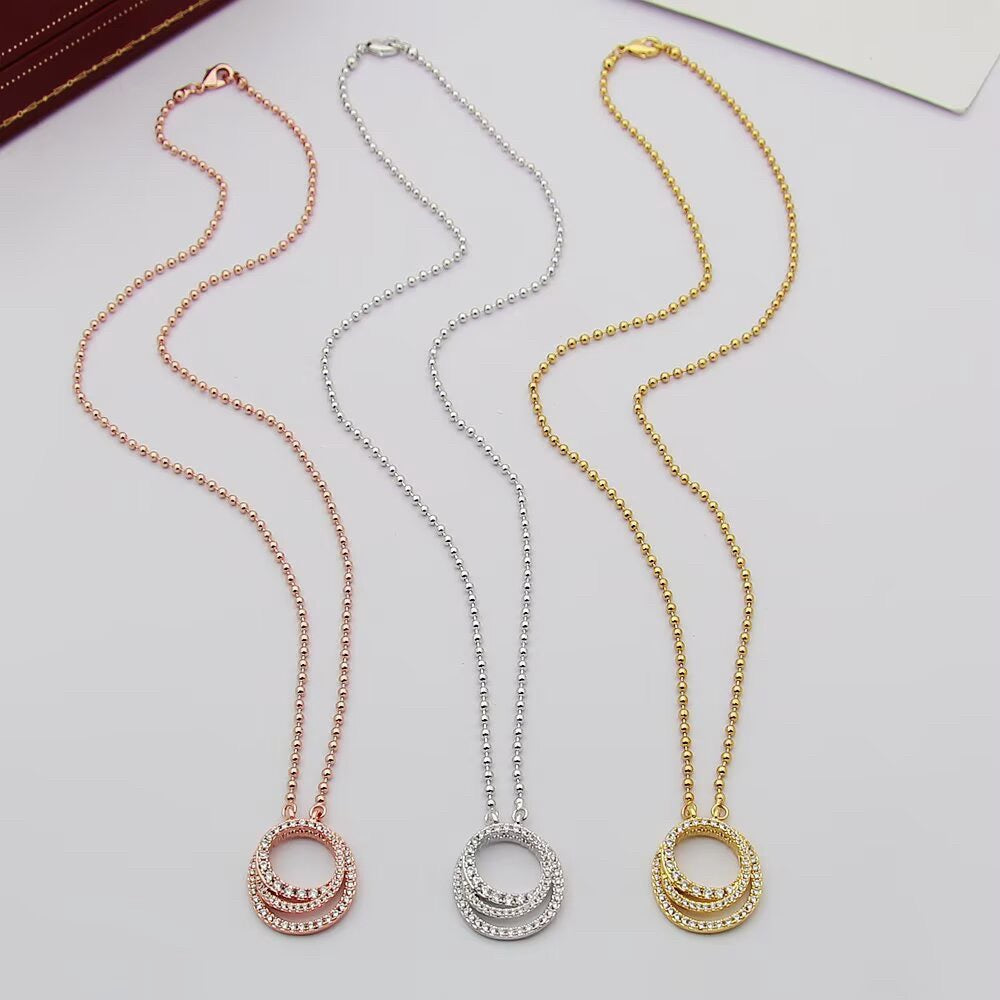 [Amore]ETINCELLE  FULL DIAMOND NECKLACE