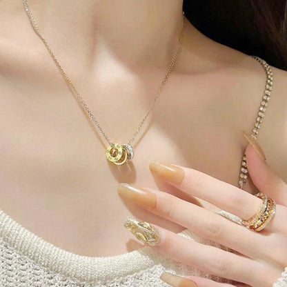 [Amore]LOVE 6 DIAMOND PENDANT NECKLACE