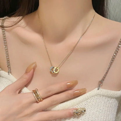 [Amore]LOVE 6 DIAMOND PENDANT NECKLACE
