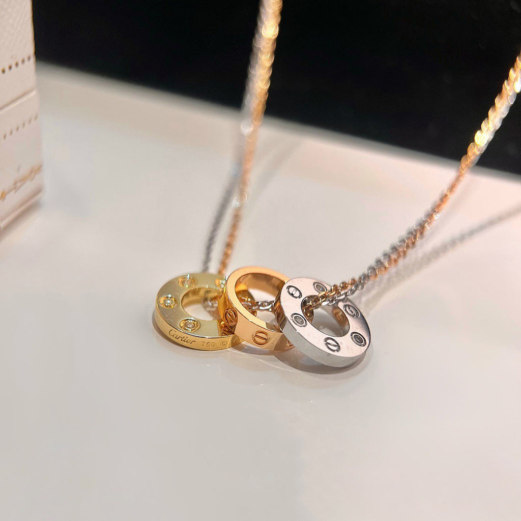 [Amore]LOVE 6 DIAMOND PENDANT NECKLACE