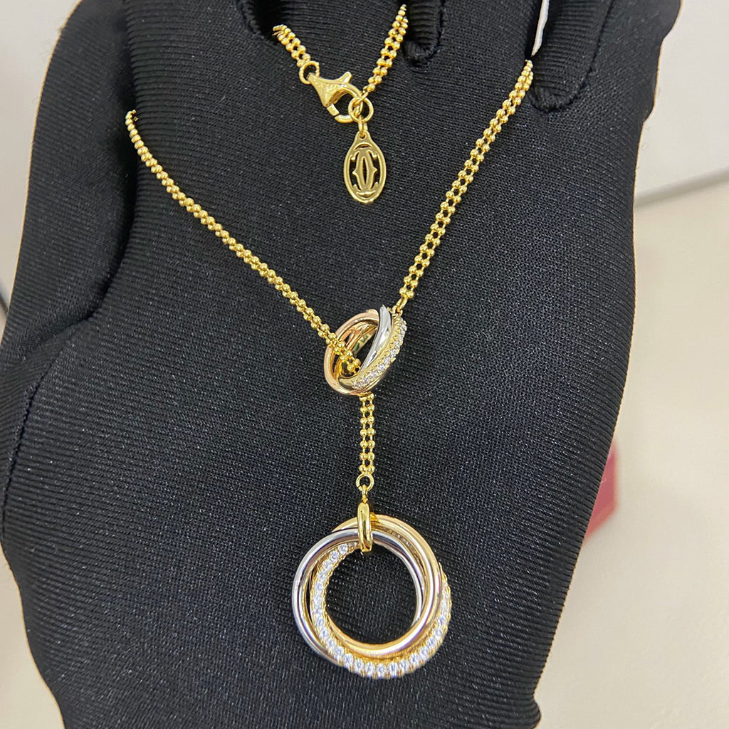 [Amore]TRINITY DIAMONDS NECKLACE
