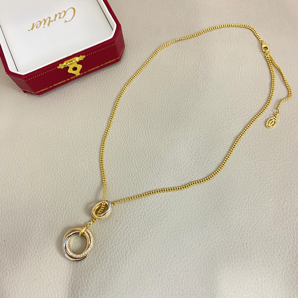 [Amore]TRINITY DIAMONDS NECKLACE