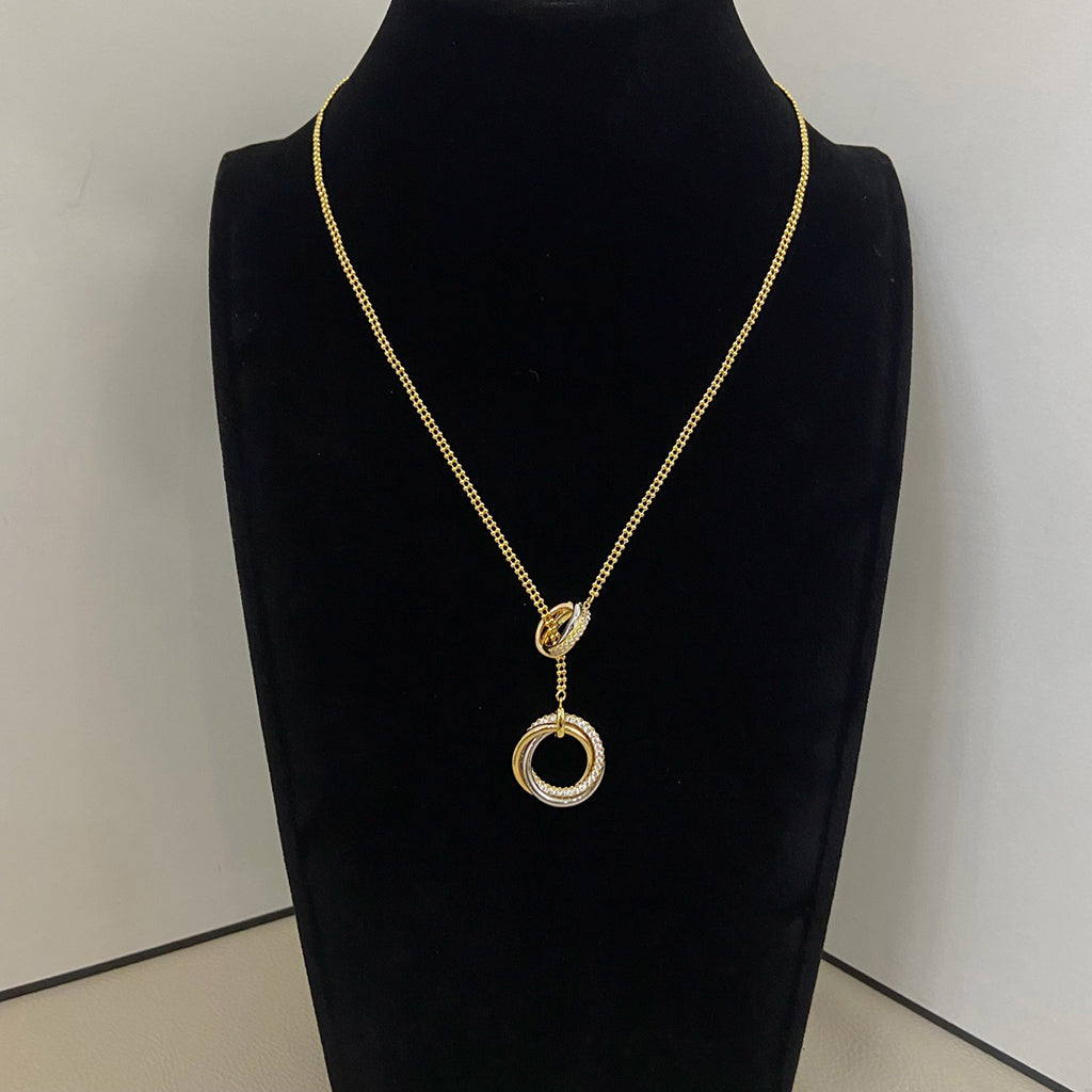 [Amore]TRINITY DIAMONDS NECKLACE