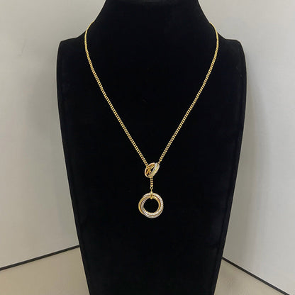 [Amore]TRINITY DIAMONDS NECKLACE