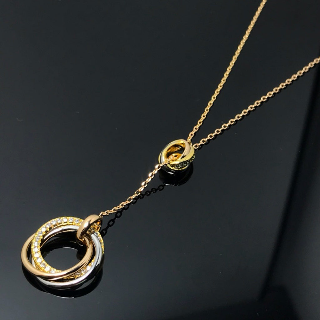 [Amore]TRINITY DIAMONDS NECKLACE