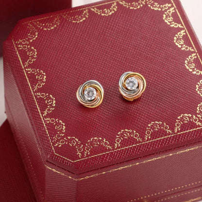 [Amore]TRINITY STUD DIAMOND EARRINGS