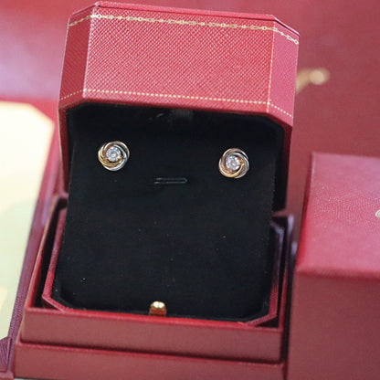 [Amore]TRINITY STUD DIAMOND EARRINGS