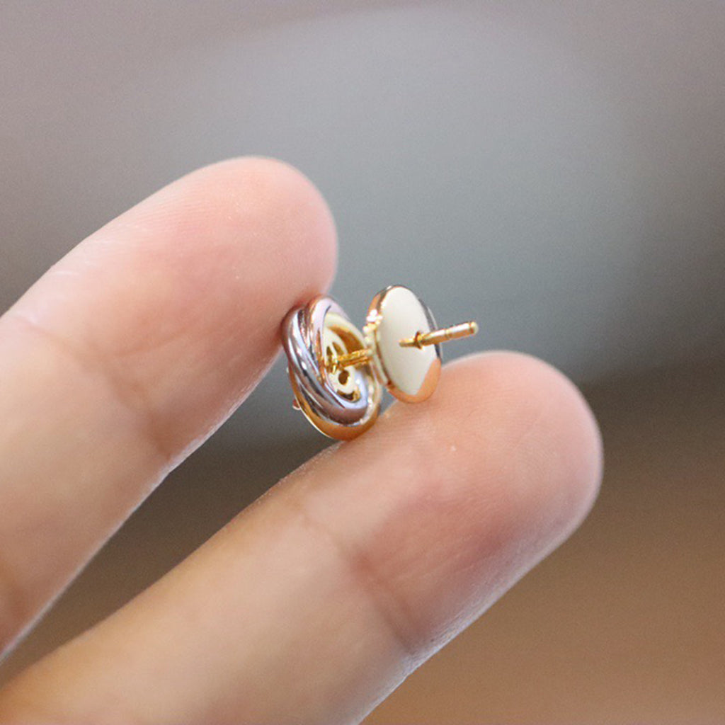 [Amore]TRINITY STUD DIAMOND EARRINGS