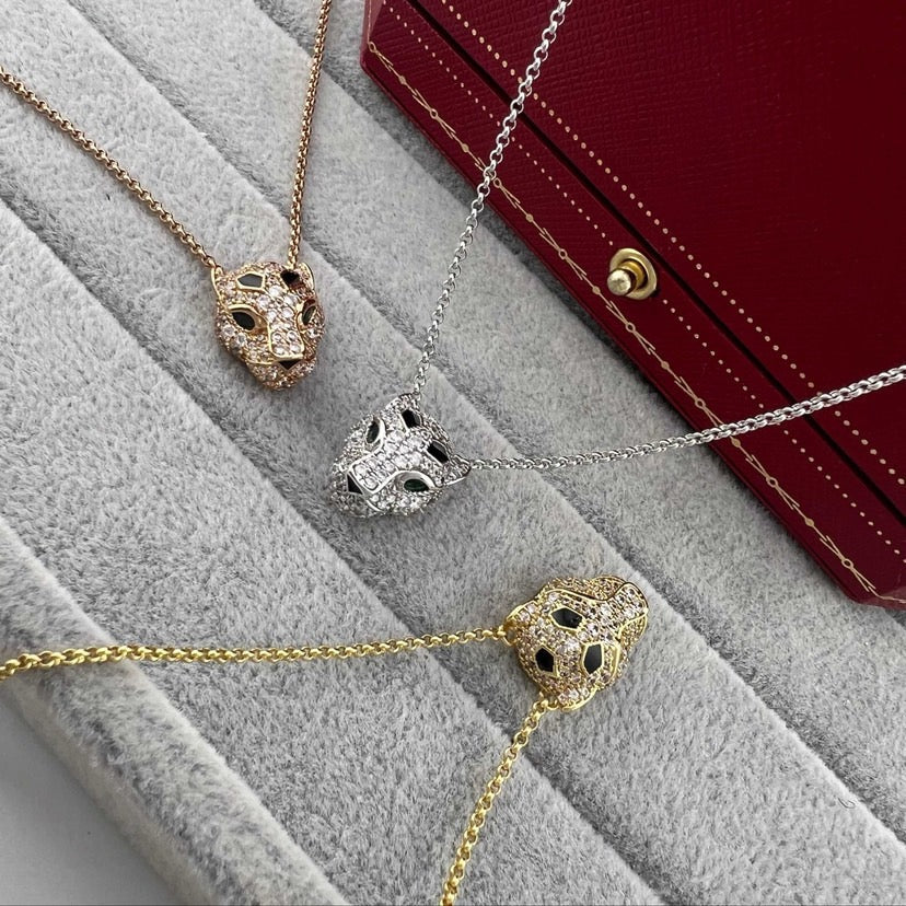 [Amore]PANTHERE FULL DIAMOND NECKLACE