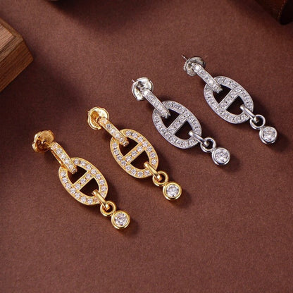 [Amore]HM CHAINE DIAMOND EARRINGS