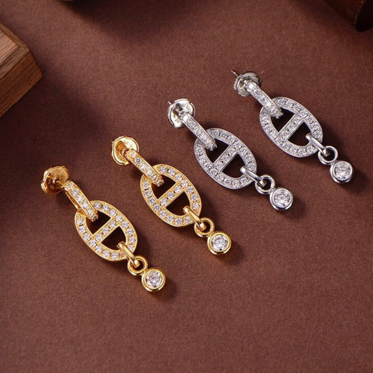 [Amore]HM CHAINE DIAMOND EARRINGS