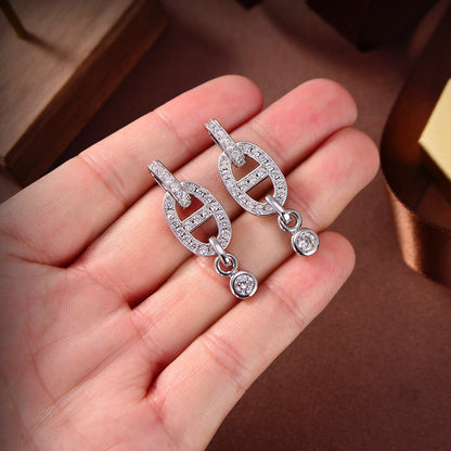 [Amore]HM CHAINE DIAMOND EARRINGS