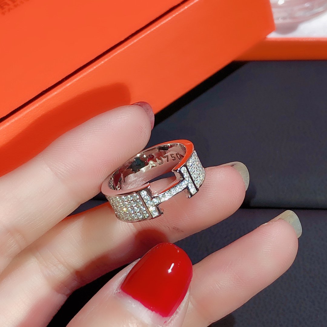 [Amore]H RING FULL DIAMOND
