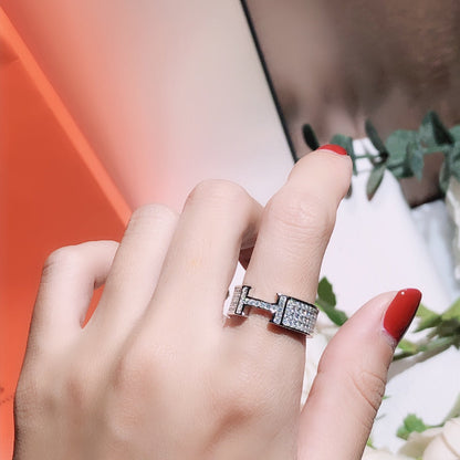 [Amore]H RING FULL DIAMOND