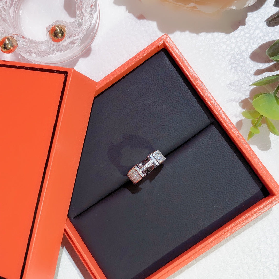 [Amore]H RING FULL DIAMOND