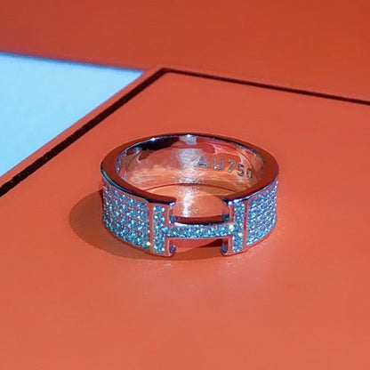 [Amore]H RING FULL DIAMOND