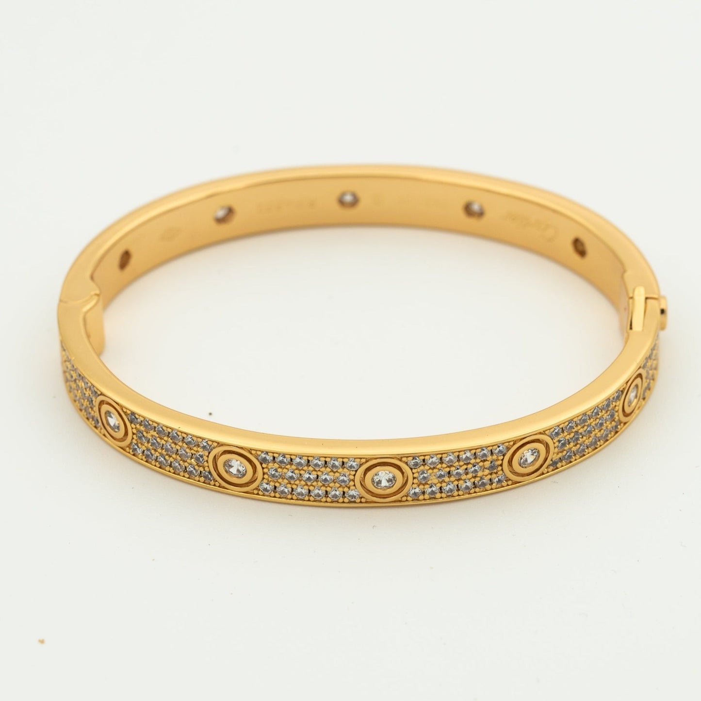 [Amore]LOVE BRACELET 6.1MM DIAMOND-PAVED 10 BIG DIAMONDS