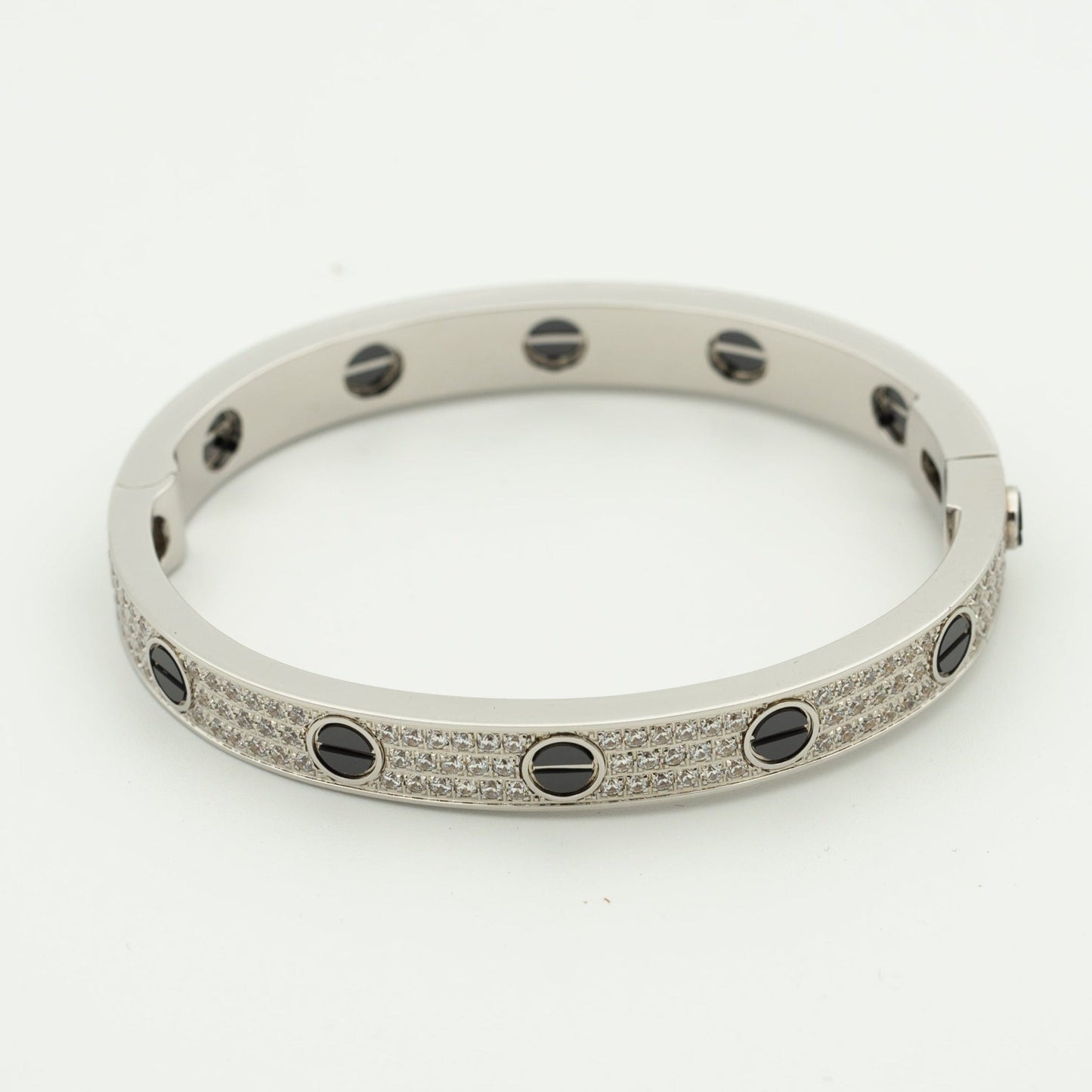 [Amore]LOVE BRACELET 6.1MM DIAMOND-PAVED CERAMIC
