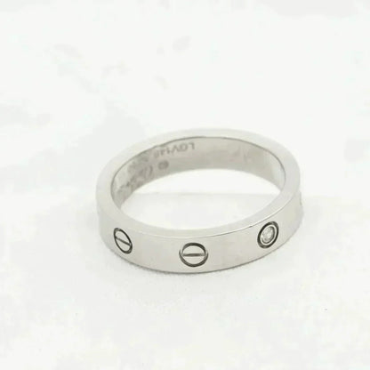 [Amore]LOVE RING 4MM 1 DIAMOND SILVER