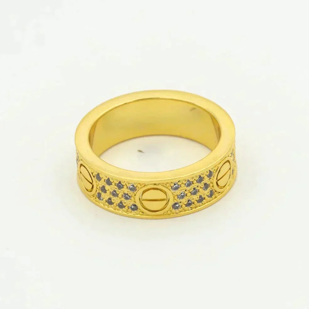 [Amore]LOVE RING 5.5MM DIAMONDS PAVED