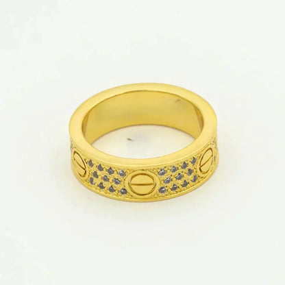 [Amore]LOVE RING 5.5MM DIAMONDS PAVED