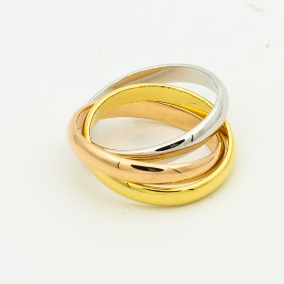 [Amore]TRINITY RING GOLD PINK GOLD SILVER
