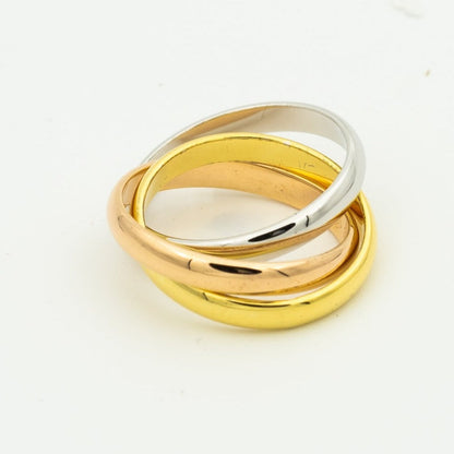 [Amore]TRINITY RING GOLD PINK GOLD SILVER