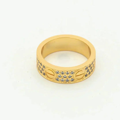 [Amore]LOVE RING 5.5MM DIAMONDS PAVED
