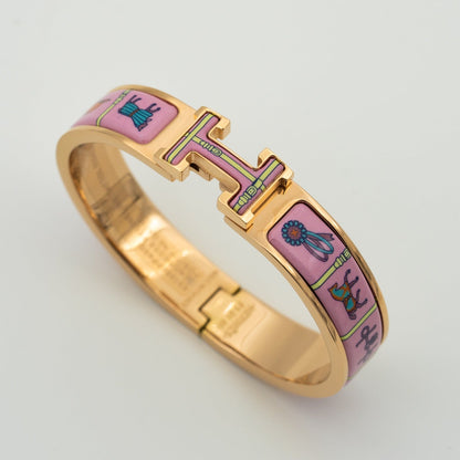 [Amore]H PINK GOLD BRACELET PINK CERAMIC