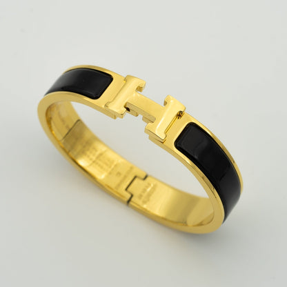 [Amore]H BLACK BRACELET