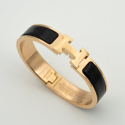 [Amore]H BLACK BRACELET