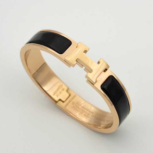 [Amore]H BLACK BRACELET