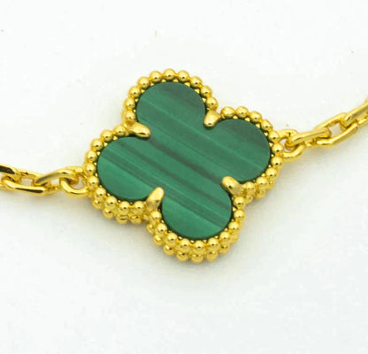 [Amore] CLOVER 5 MOTIF MALACHITE BRACELET COLLECTION