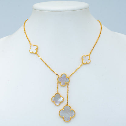 [Amore]CLOVER MOTHER OF PEARL NECKLACE 6 MOTIF