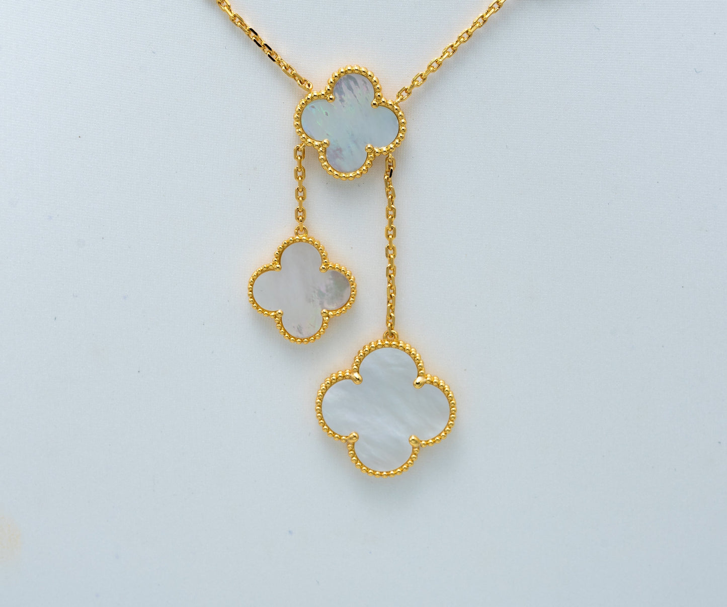 [Amore]CLOVER MOTHER OF PEARL NECKLACE 6 MOTIF