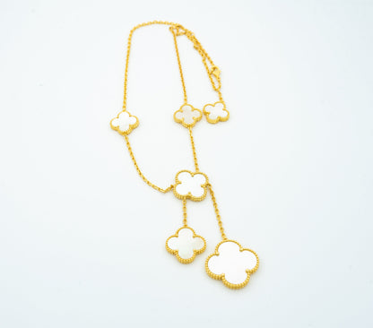 [Amore]CLOVER MOTHER OF PEARL NECKLACE 6 MOTIF