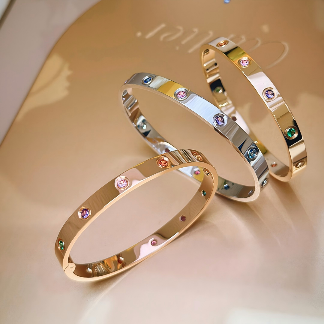 [Amore]2026 RAINBOW LOVE BRACELET 6.1MM  10 DIAMONDS