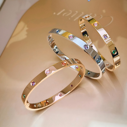 [Amore]2026 RAINBOW LOVE BRACELET 6.1MM  10 DIAMONDS