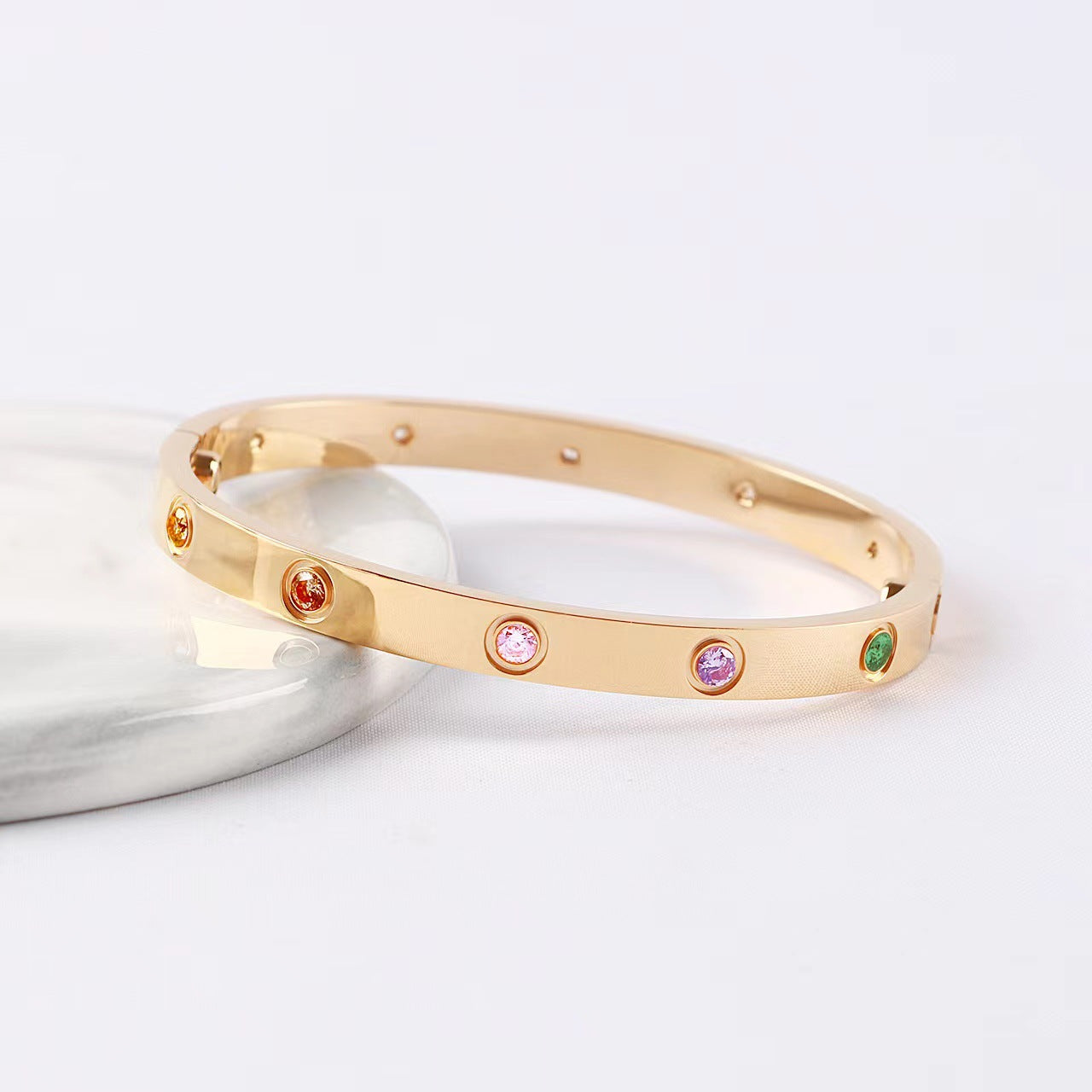 [Amore]2026 RAINBOW LOVE BRACELET 6.1MM  10 DIAMONDS