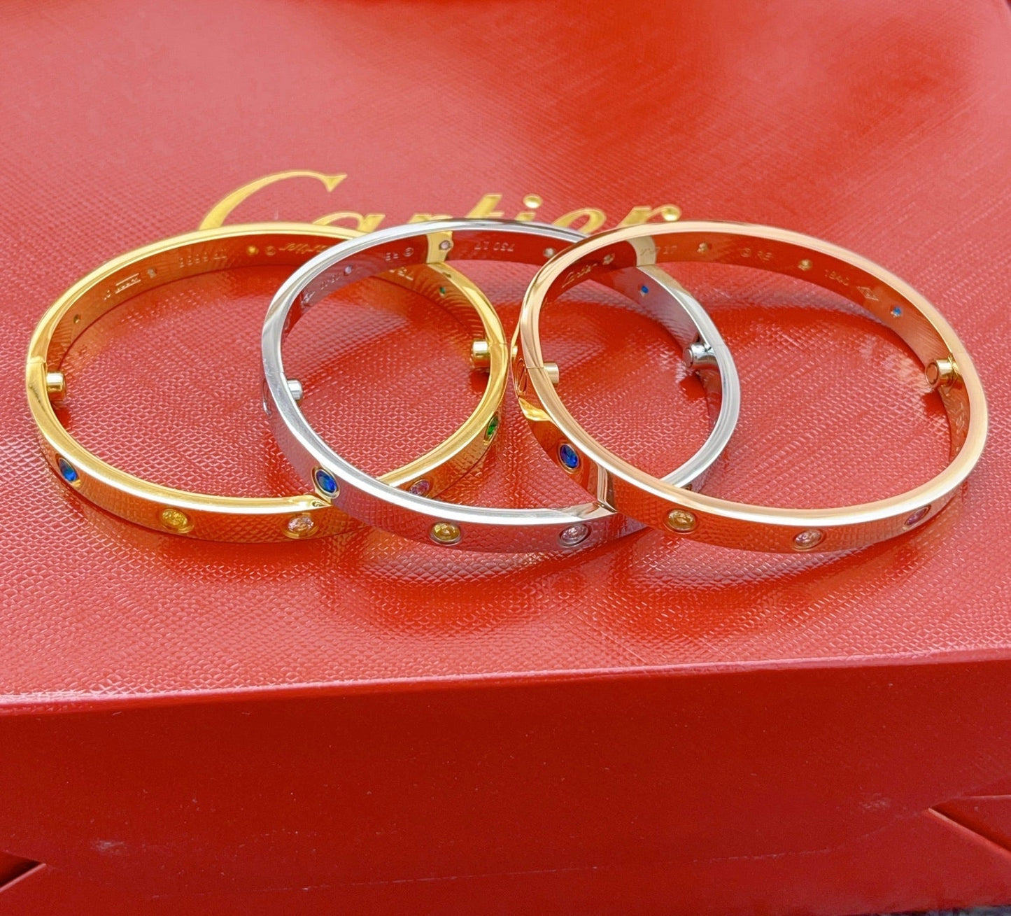 [Amore]2026 RAINBOW LOVE BRACELET 6.1MM  10 DIAMONDS