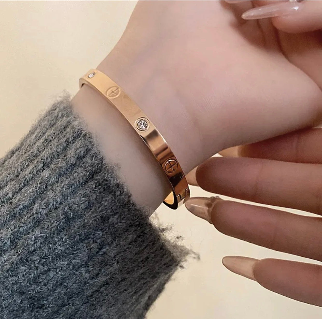 [Amore]2026 RAINBOW LOVE BRACELET 6.1MM  10 DIAMONDS
