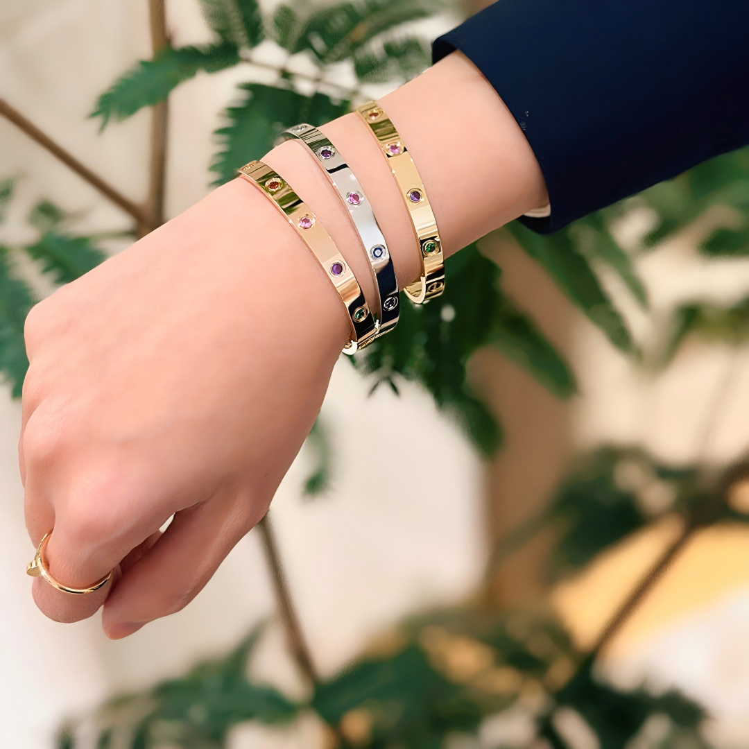 [Amore]2026 RAINBOW LOVE BRACELET 6.1MM  10 DIAMONDS
