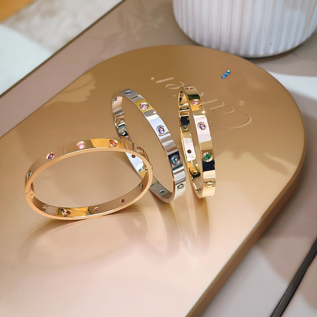 [Amore]2026 RAINBOW LOVE BRACELET 6.1MM  10 DIAMONDS